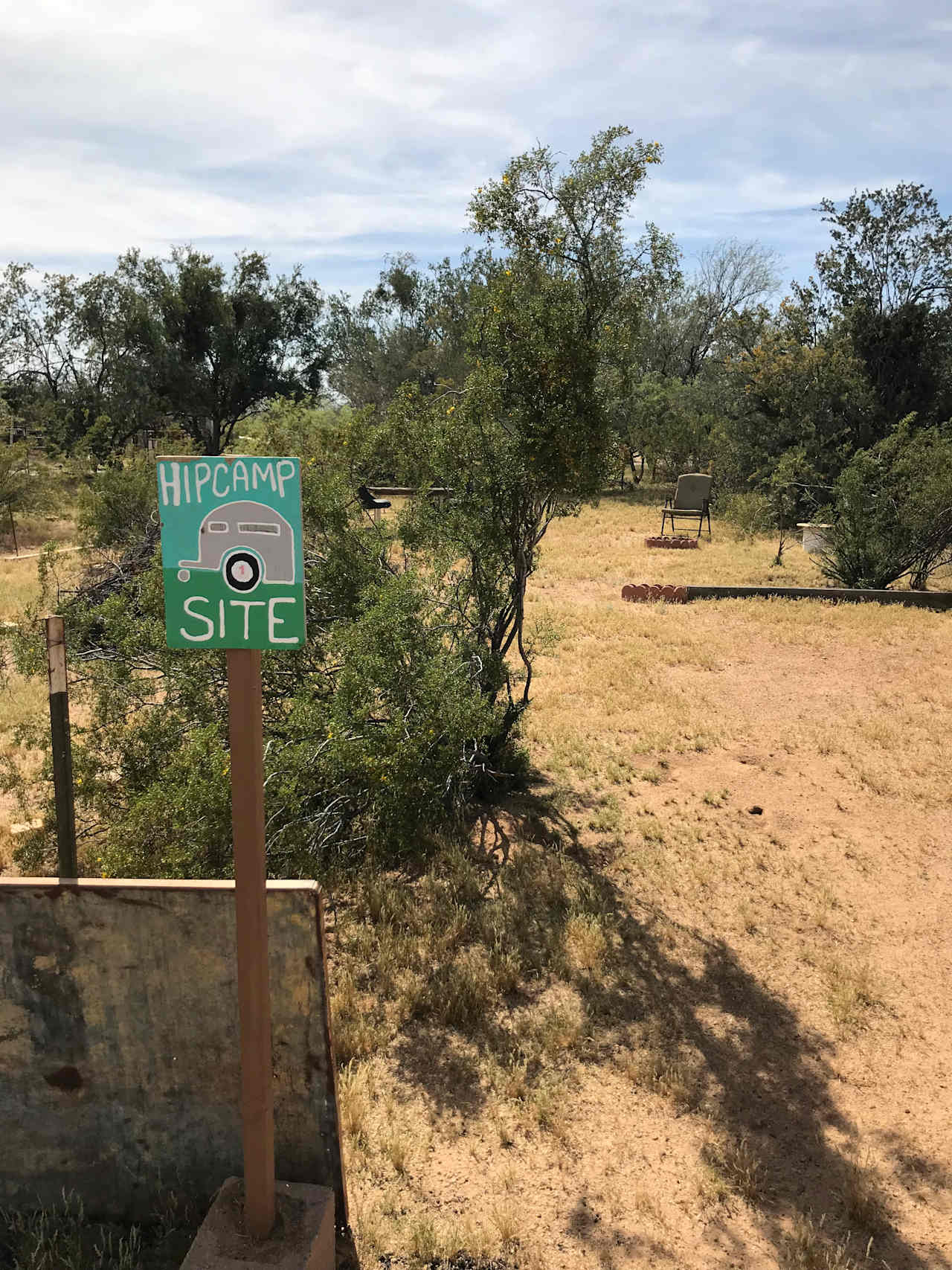                                          SITE 1 
           SMALL TOW TRAILERS / VANS / TENTS
SITE AMENITIES:
-BBQ
-Firepit
-Sitting area
-Campfire wood
-Mesquite cooking wood for BBQ