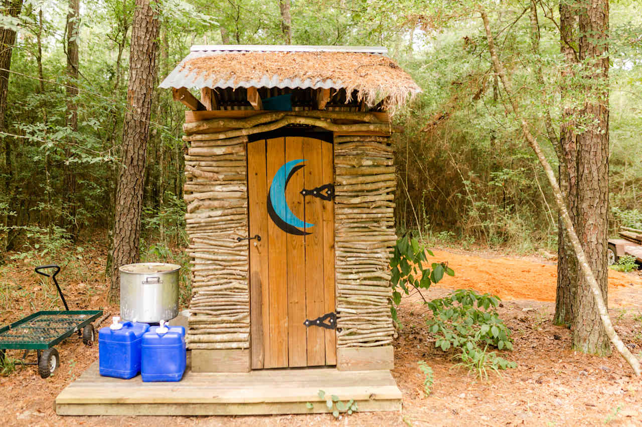The outhouse!