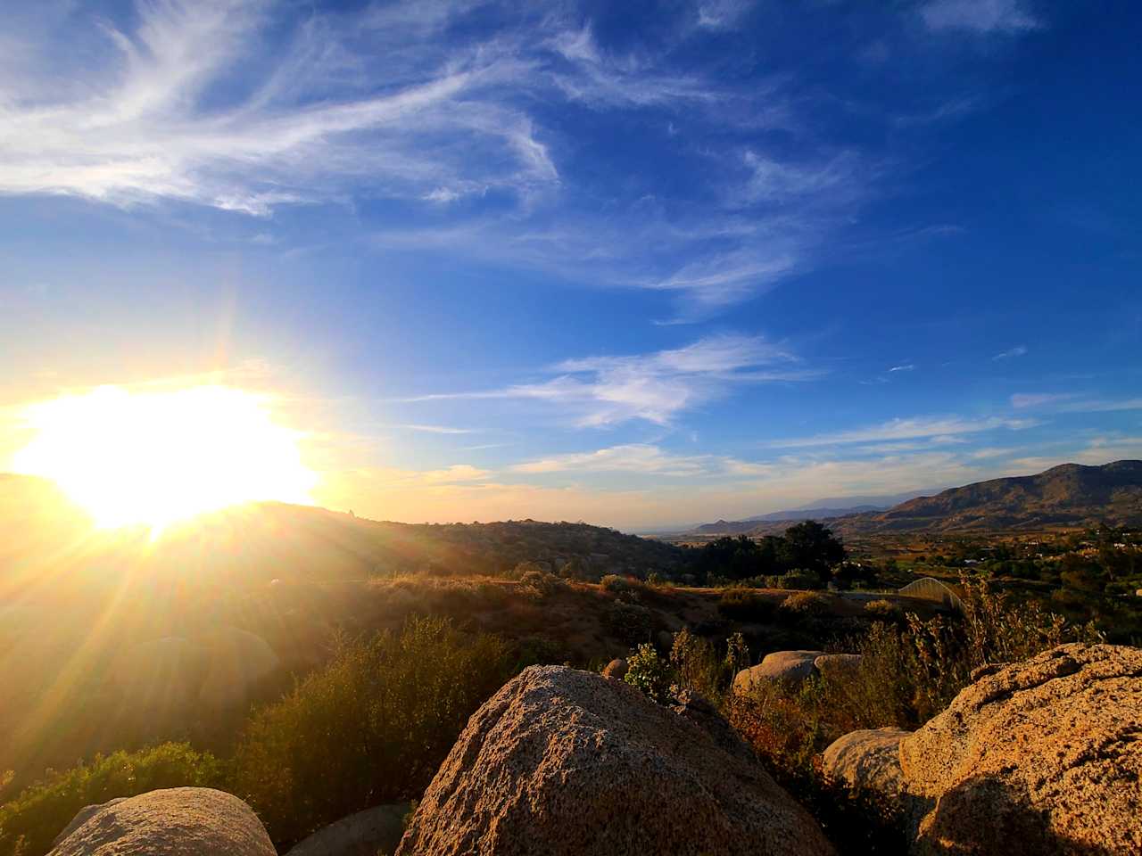 Our sunset view