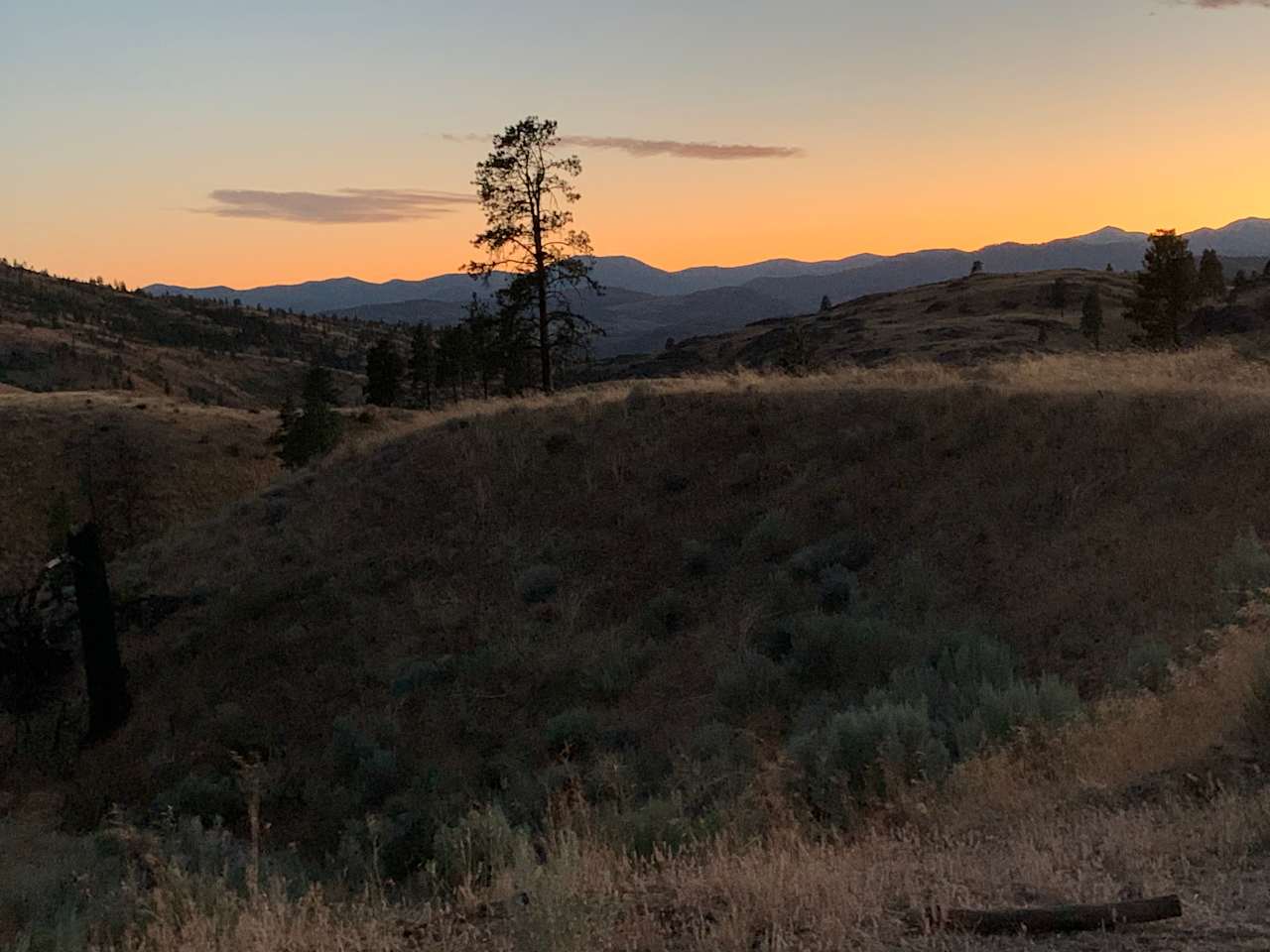 Sunset from our campsite 