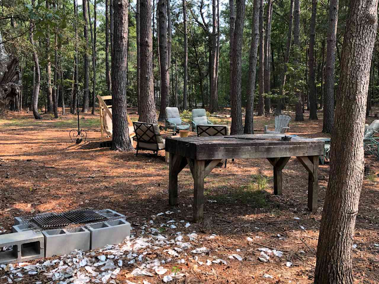 Oyster Roast table