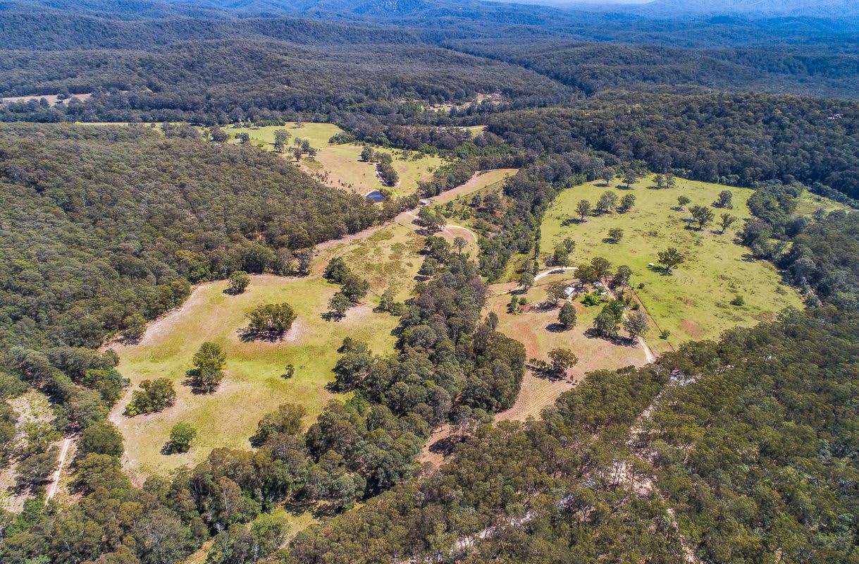 Aerial view of the property