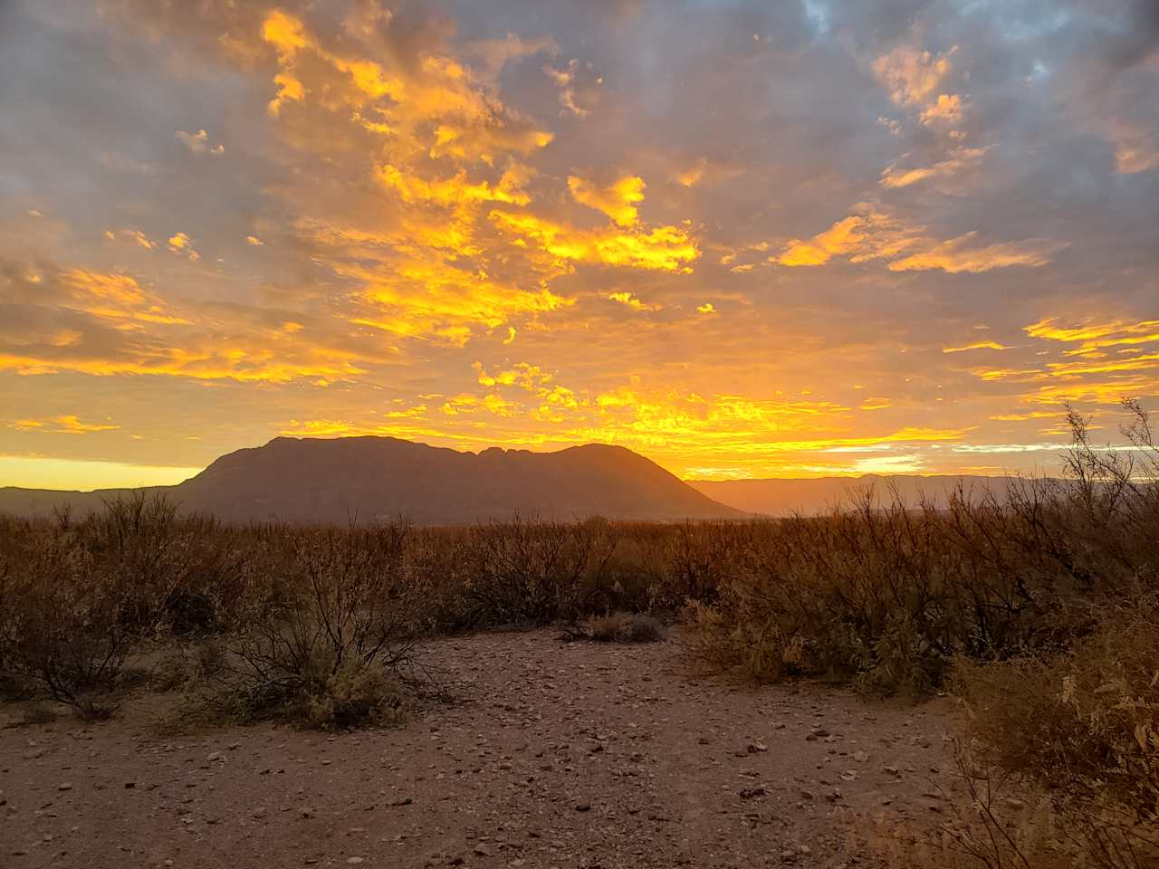 Every sunset is spectacular. This one in late December was breathtaking.  