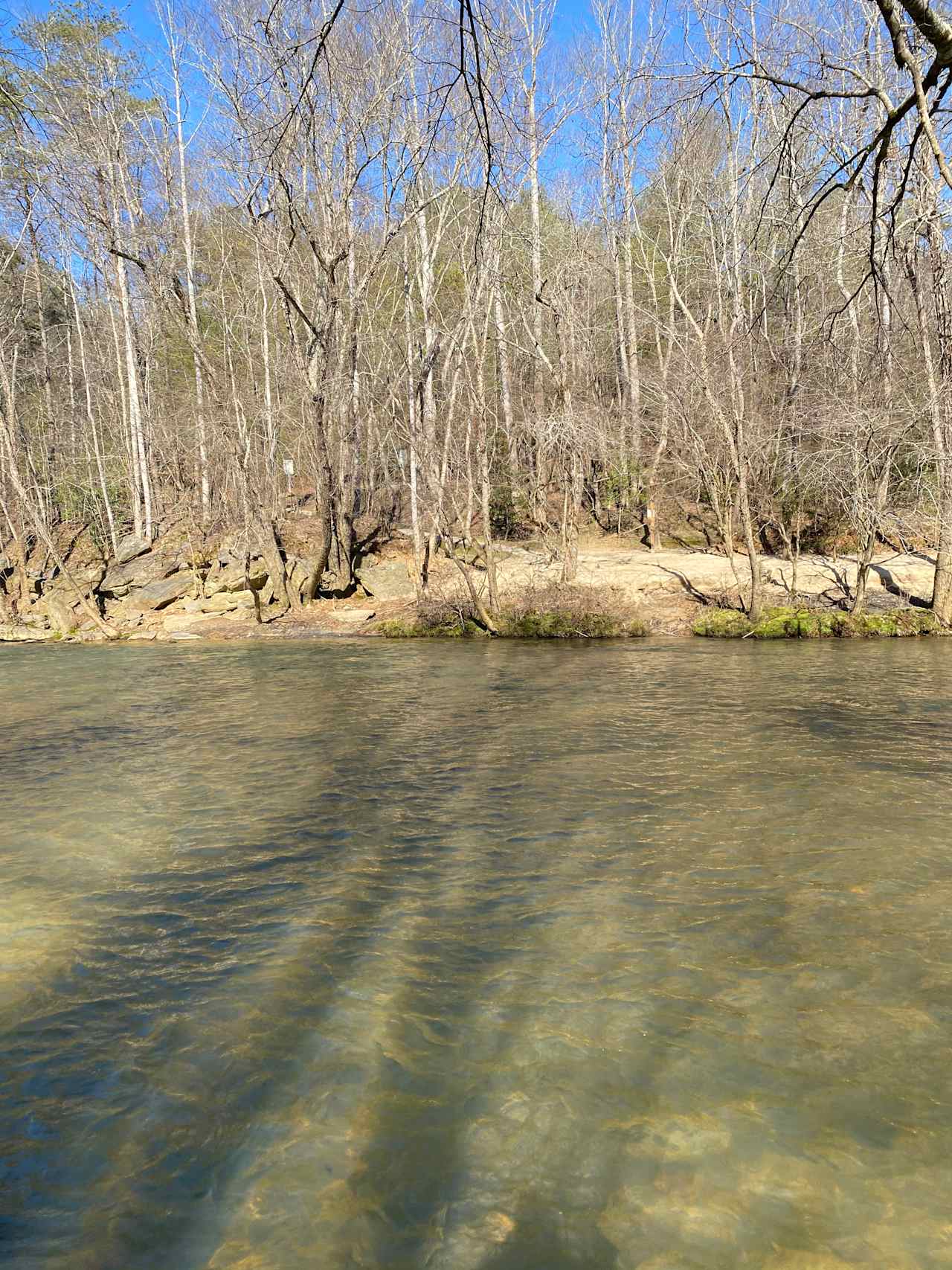 Kayak put-in/public access right across the river!