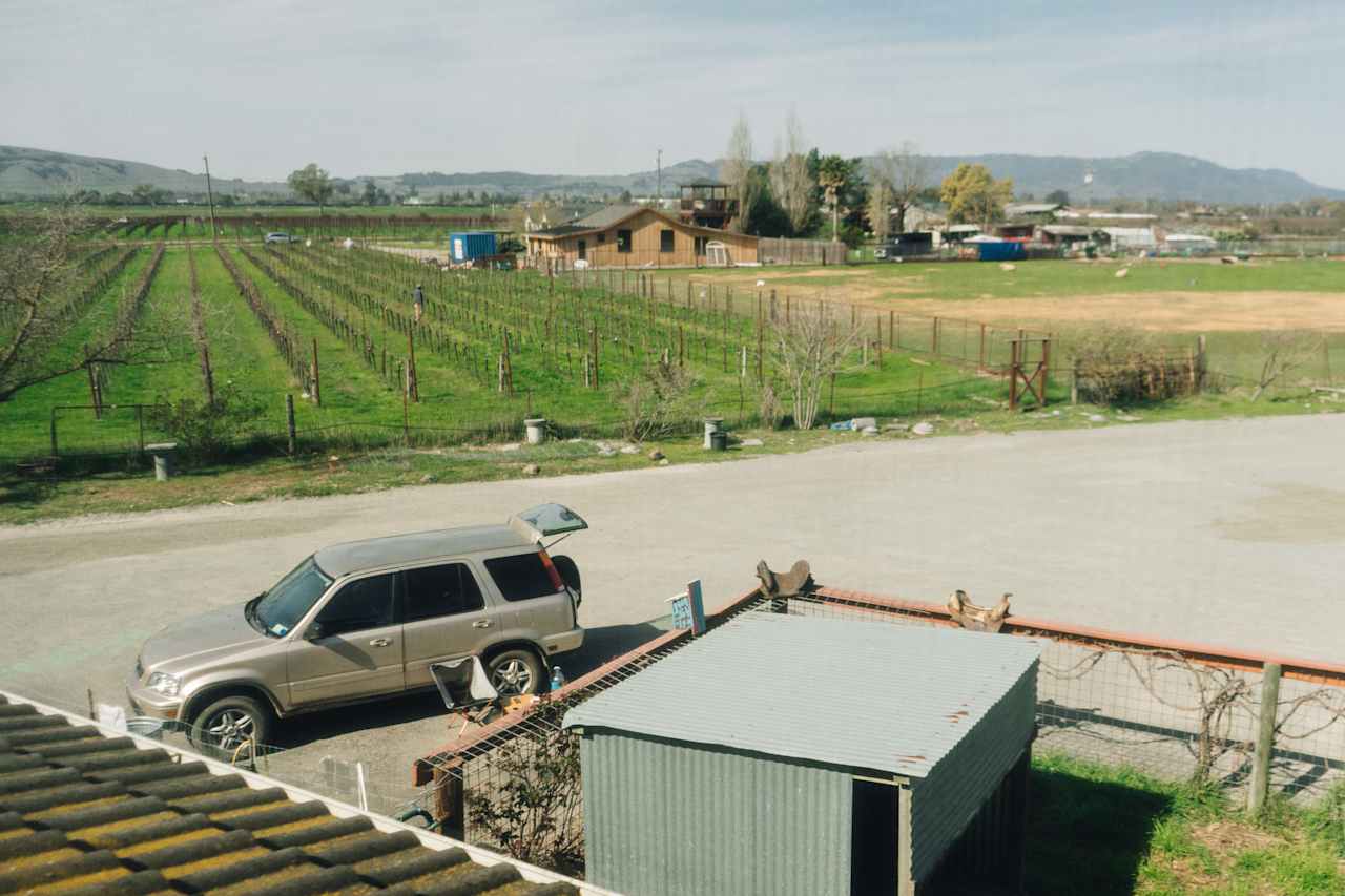 Overhead view of the space