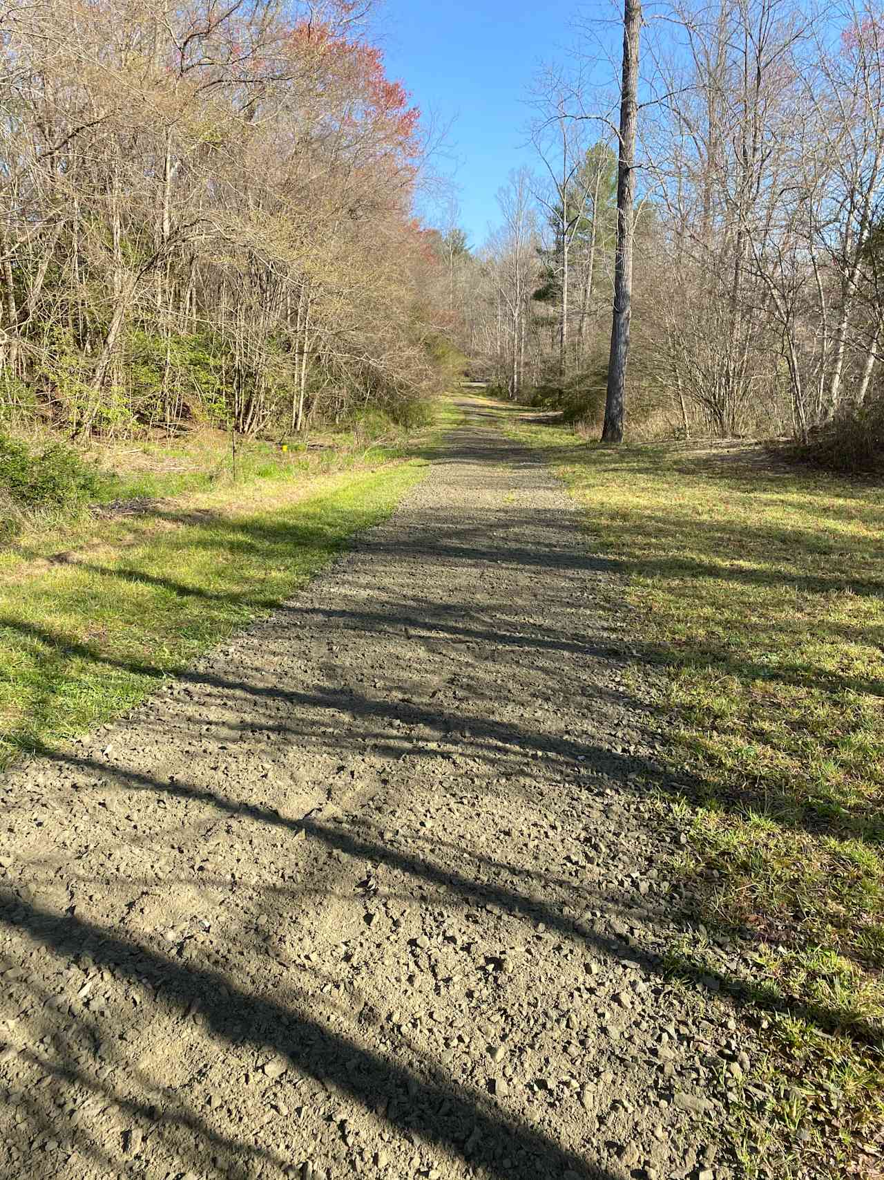 Newly graveled entrance to the campsite for easy in and out! 
