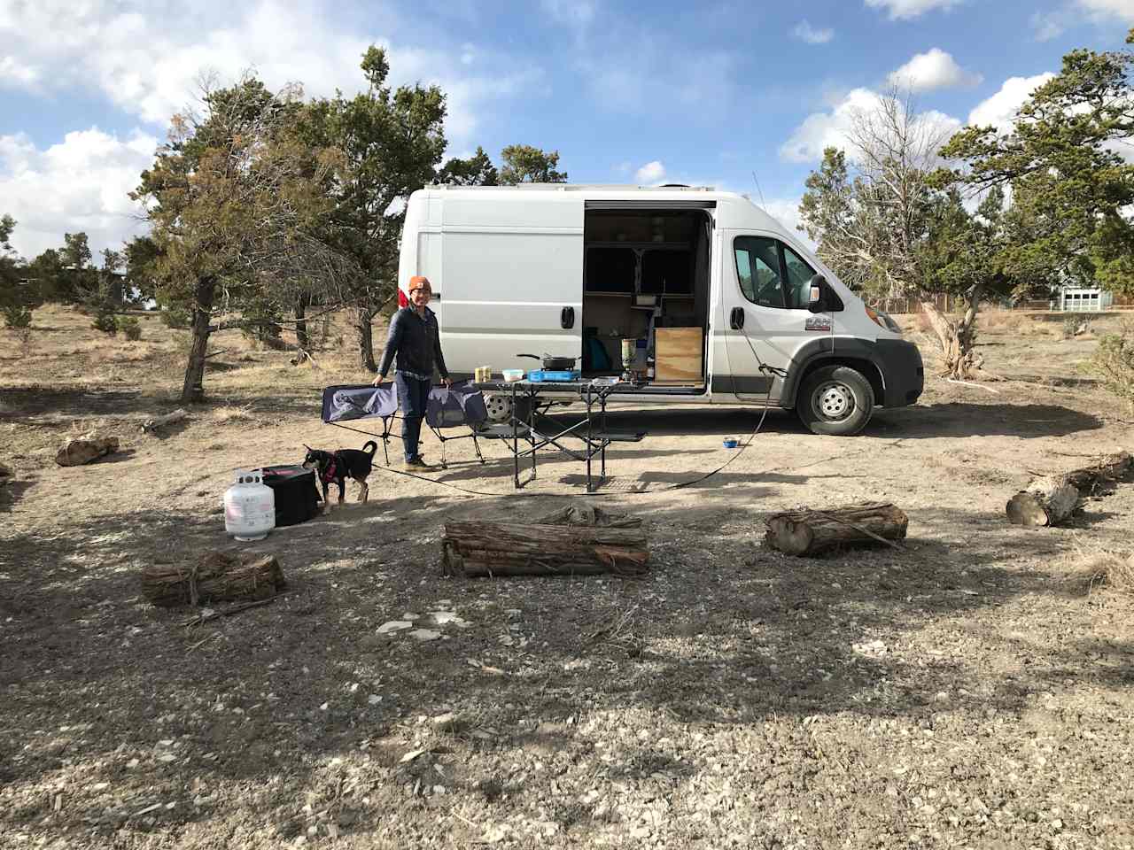 Our van kitchen set up