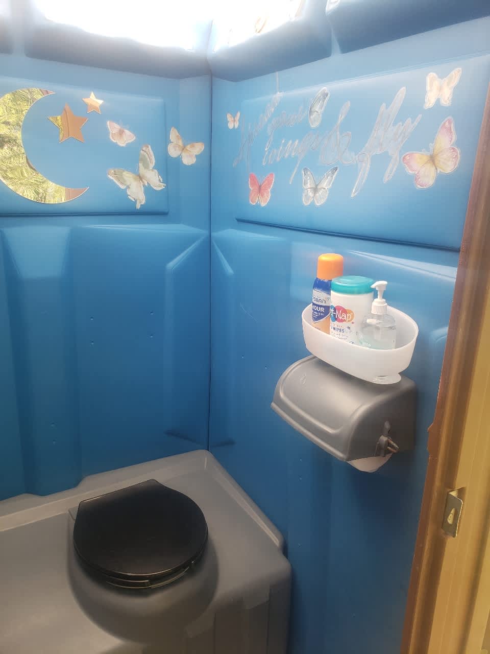 Your Outhouse is close by hidden in the trees... with all the comforts of home! 