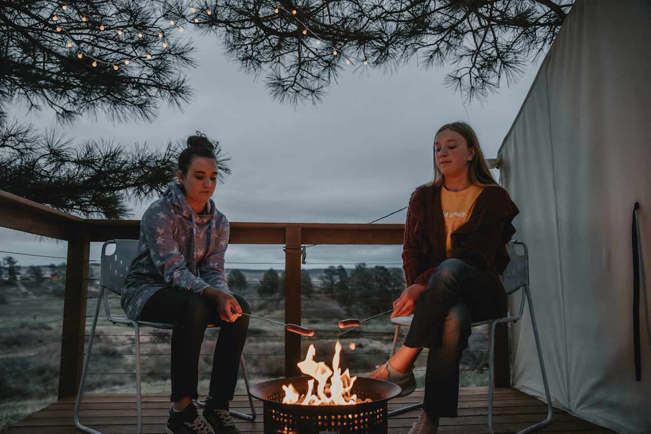 Propane fire pit