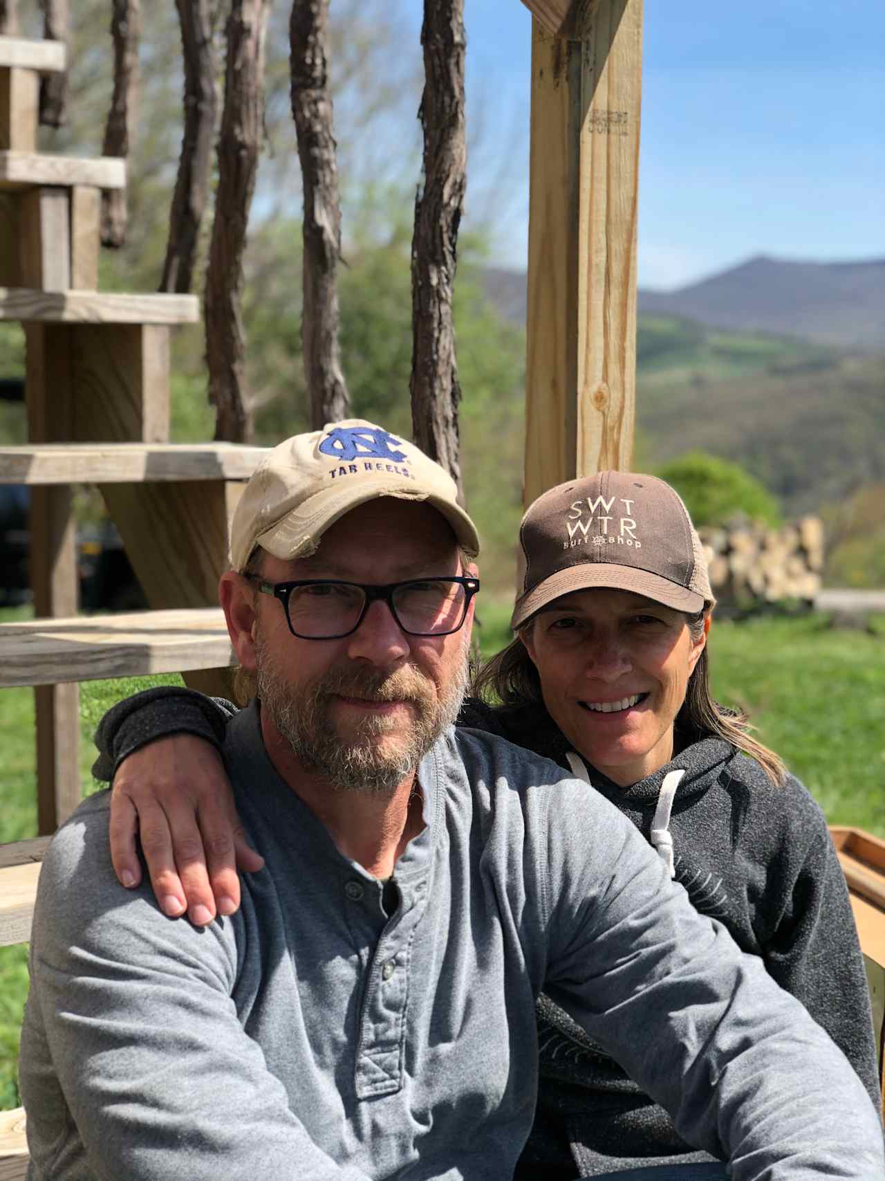 Tent camping with magnificent views