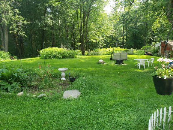Rear of property