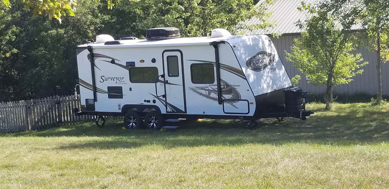 We are working on offering our camper to guests.