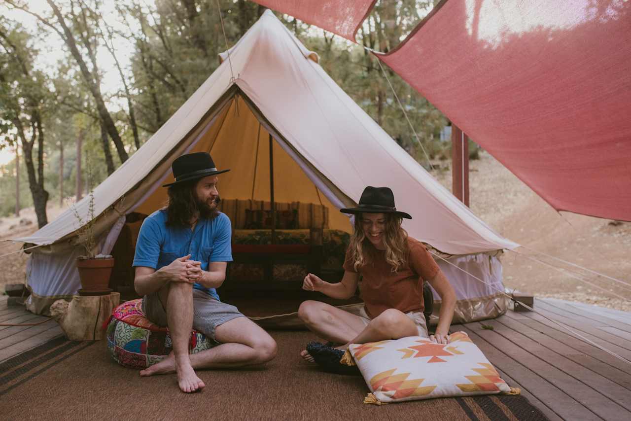 We brought the tent vibes outside. 
