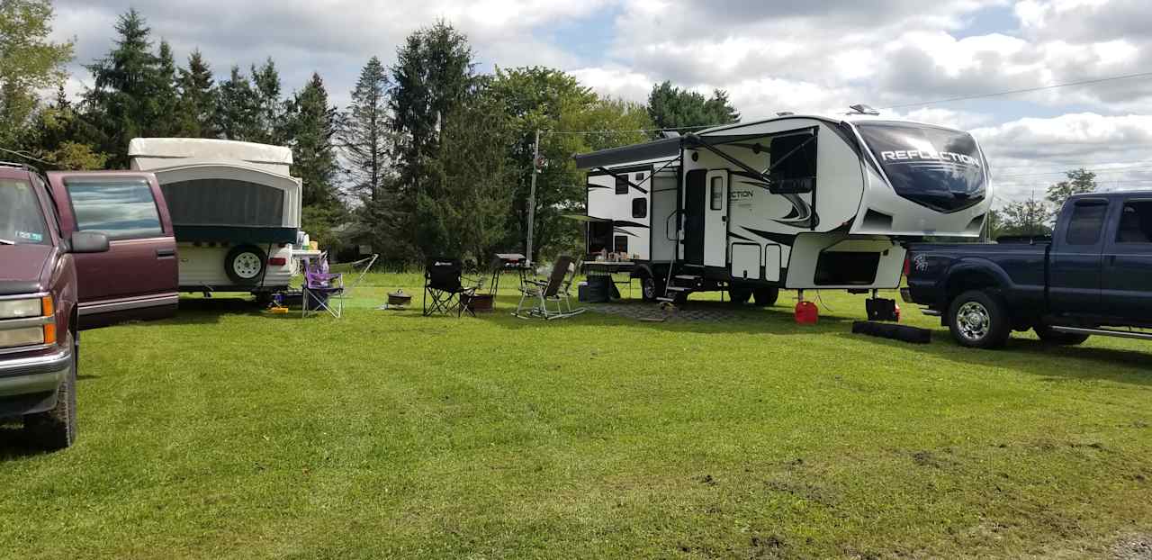 Camping with friends
