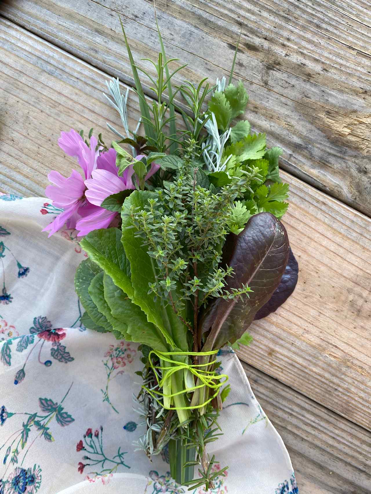 Variety of herbs and produce available throughout the year