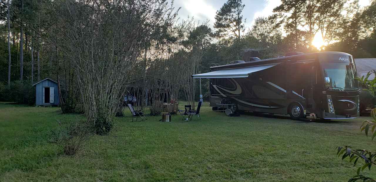 Nice "yard" area for RV