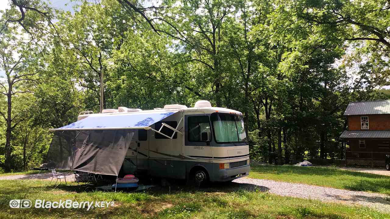 RV site on a Black Walnut Farm
