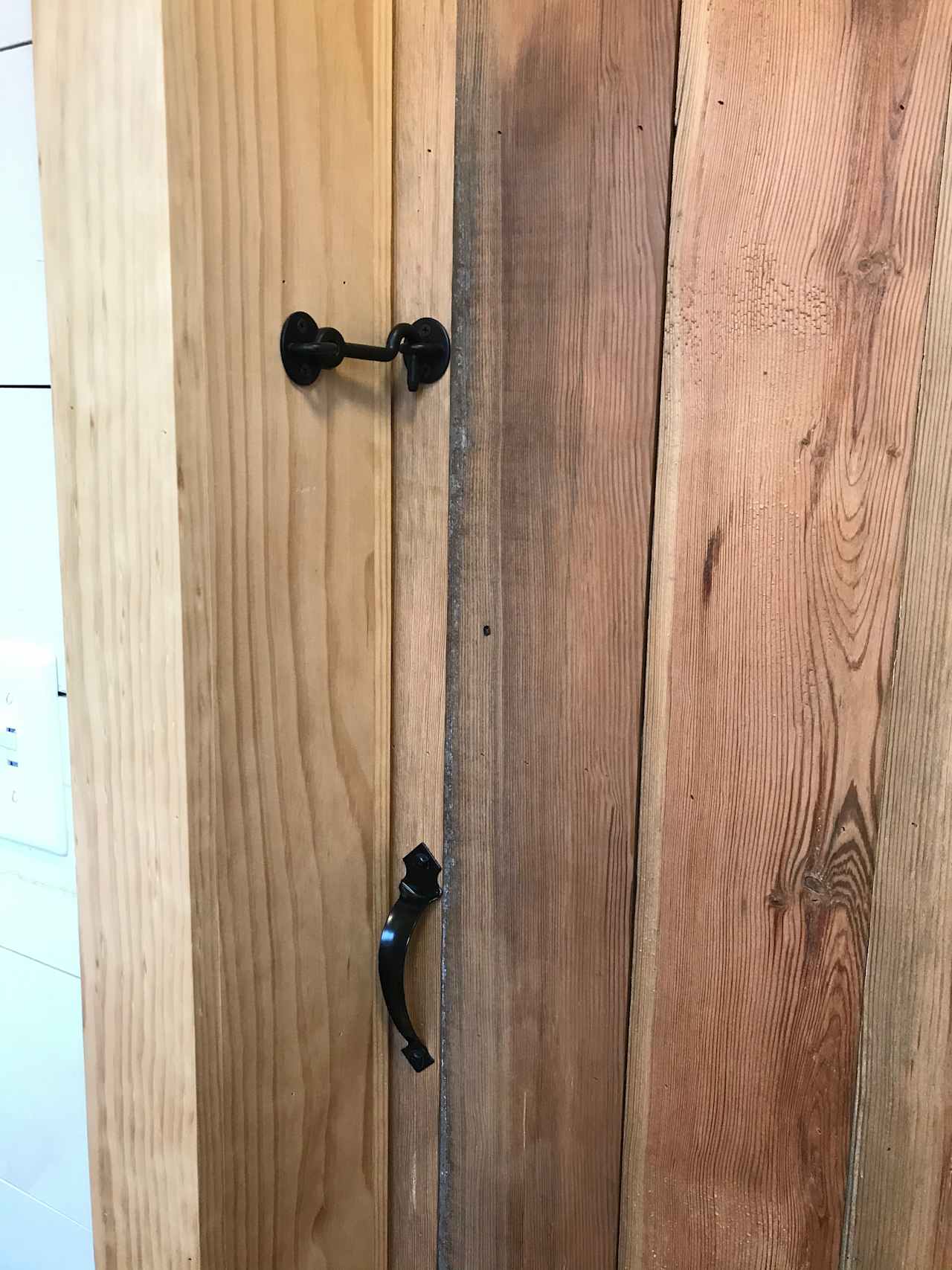 The Farm Store bathroom and lock. 