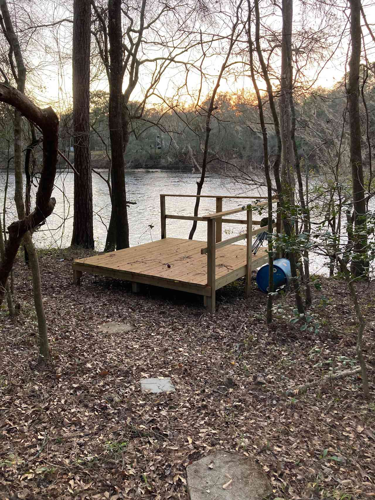 Deck looking over the river