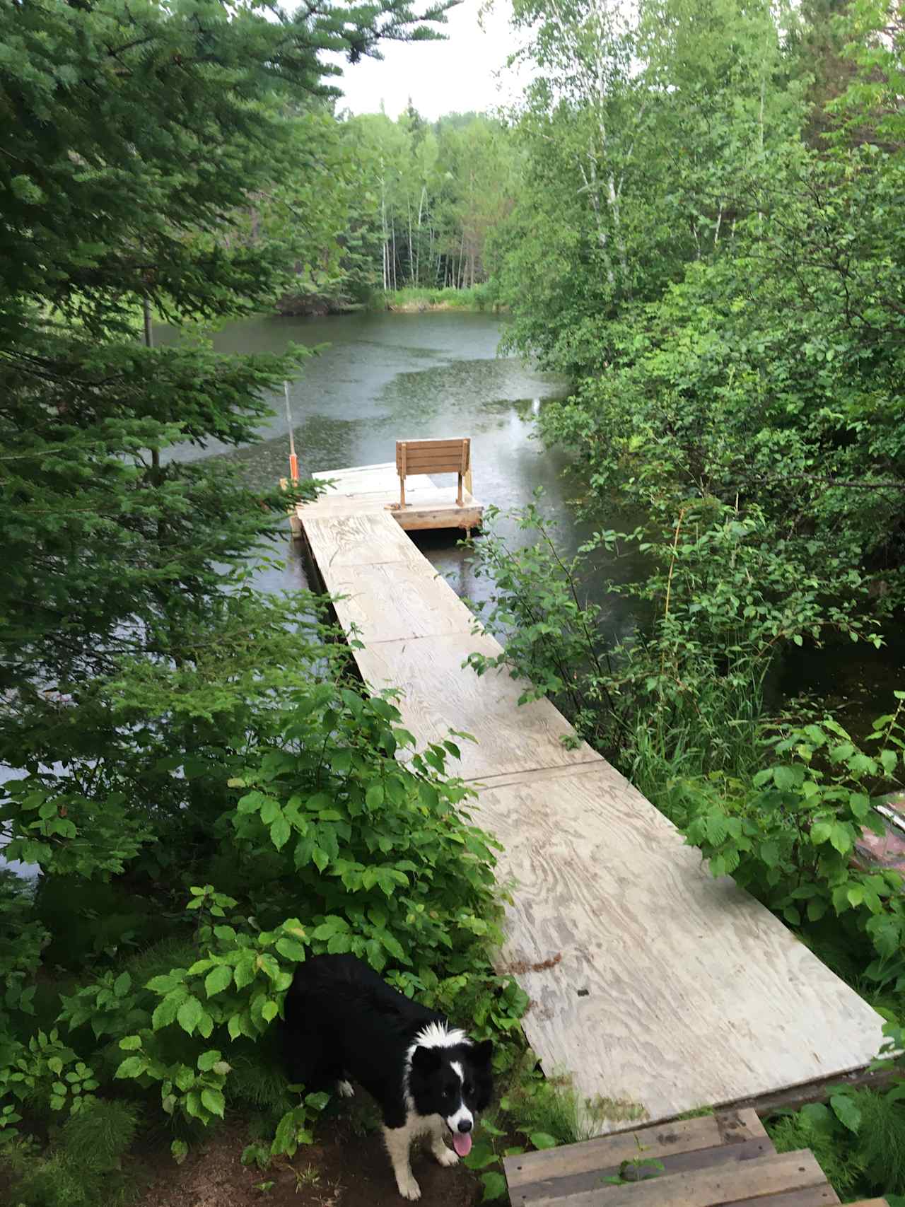 You will have a dock with a nice place to sit.