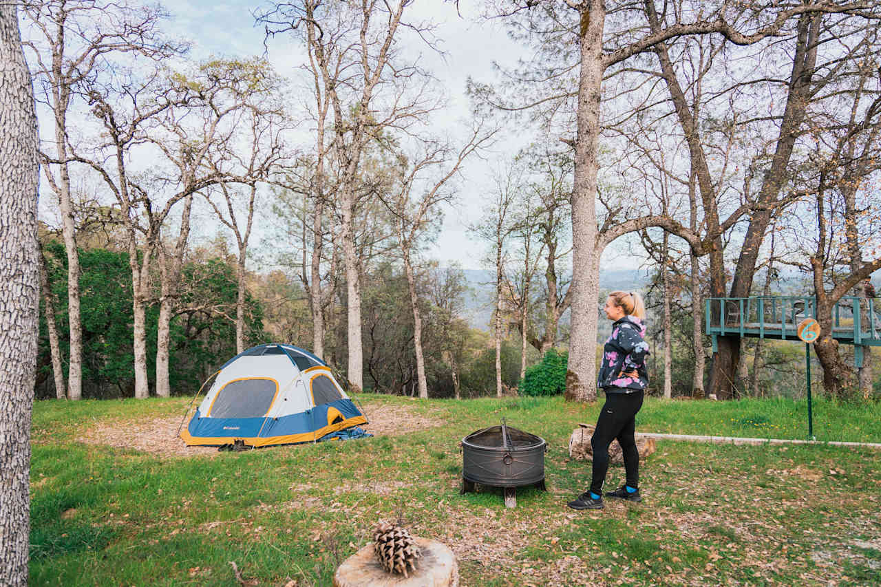 Site 6 with campfire 