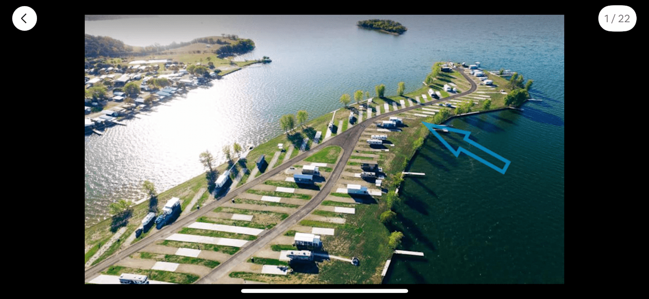 Where the arrow points is the campsite!