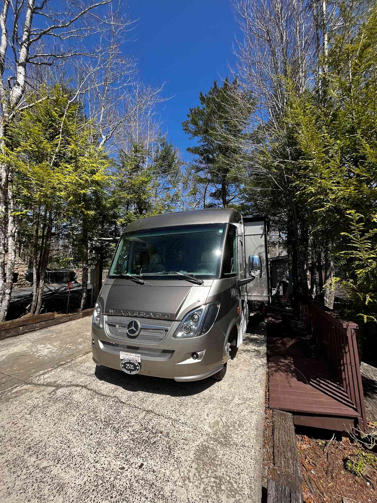 RV Campsite in Blue Ridge Mtns