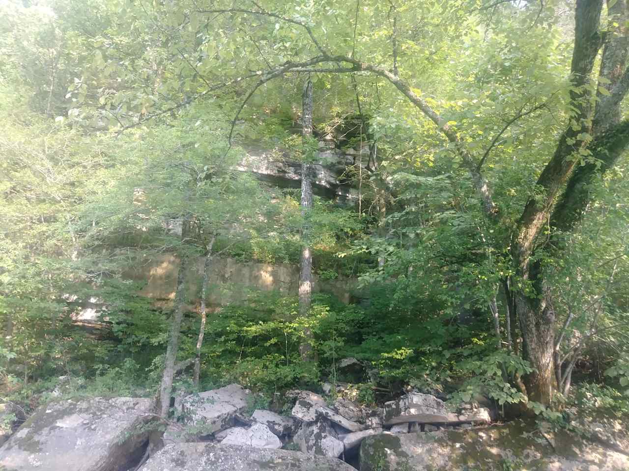 Bluff across from site 6