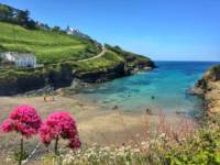 Port Gaverne Beach 2 miles away.