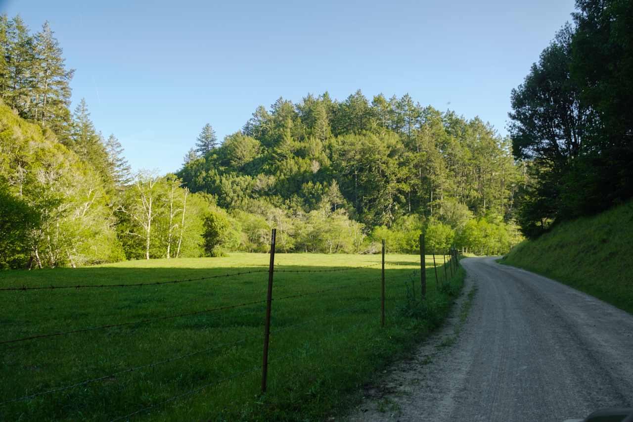 Drive up to the camp