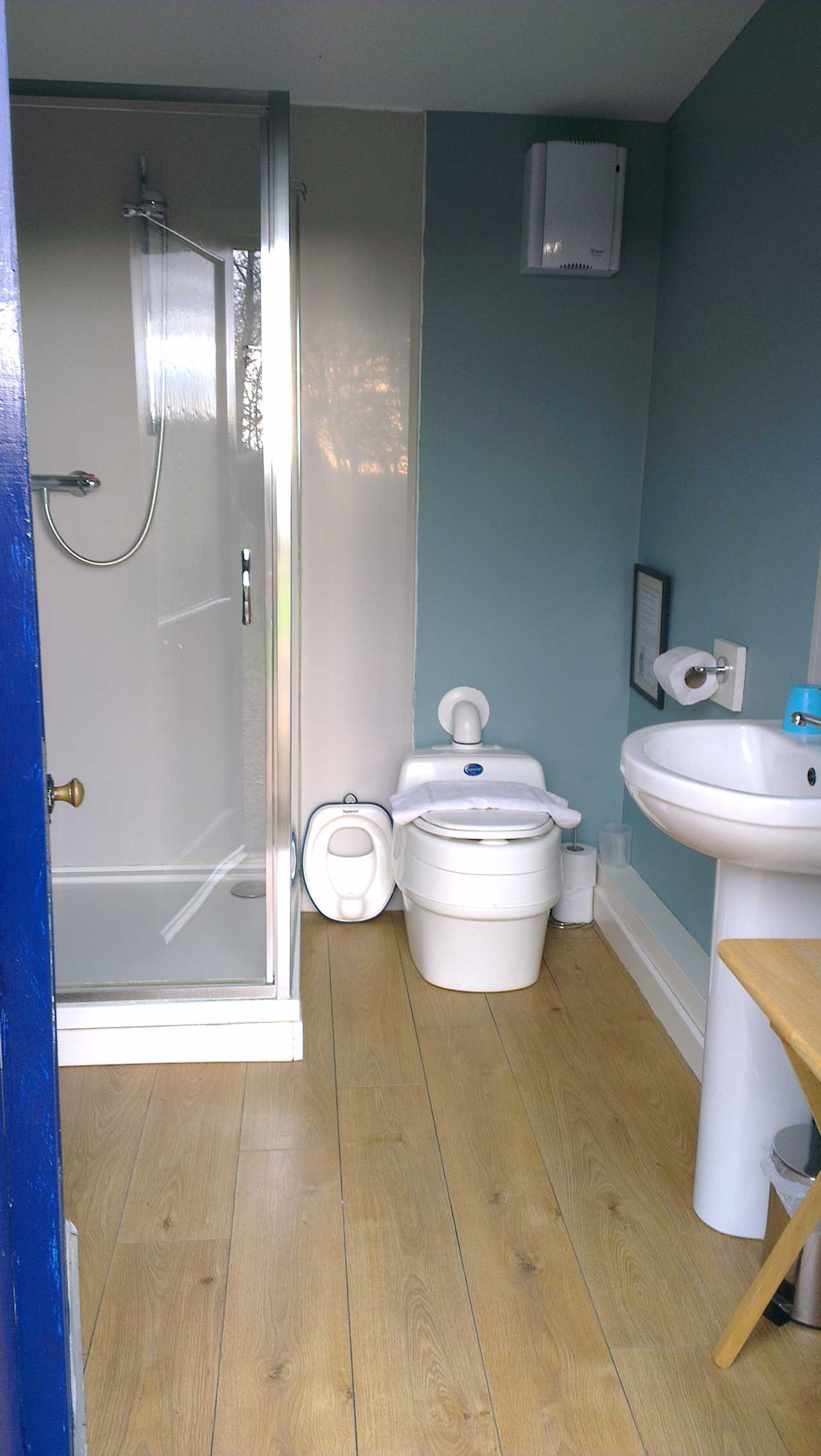 all yurts have a private bathroom with towels provided