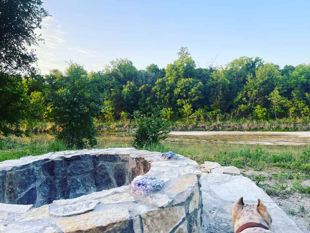 So peaceful overlooking the river and listening to nature in the morning. 