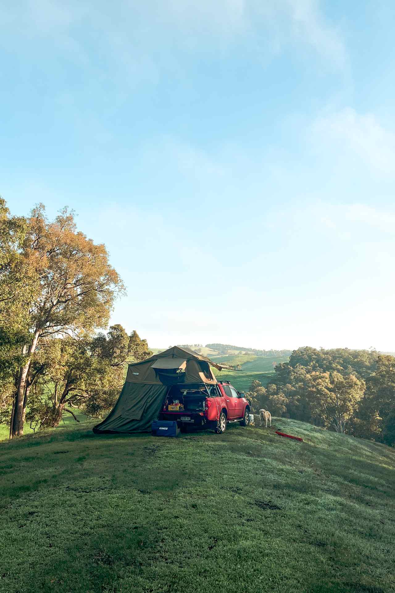 A beautiful view of our campsite.