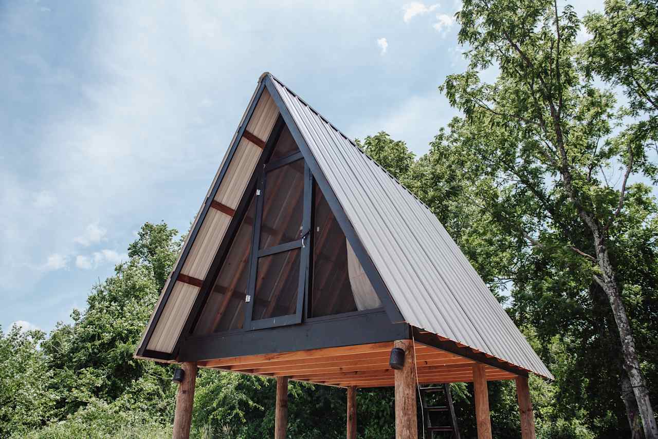 Sleep under the stars overlooking the mountains by babbling stream