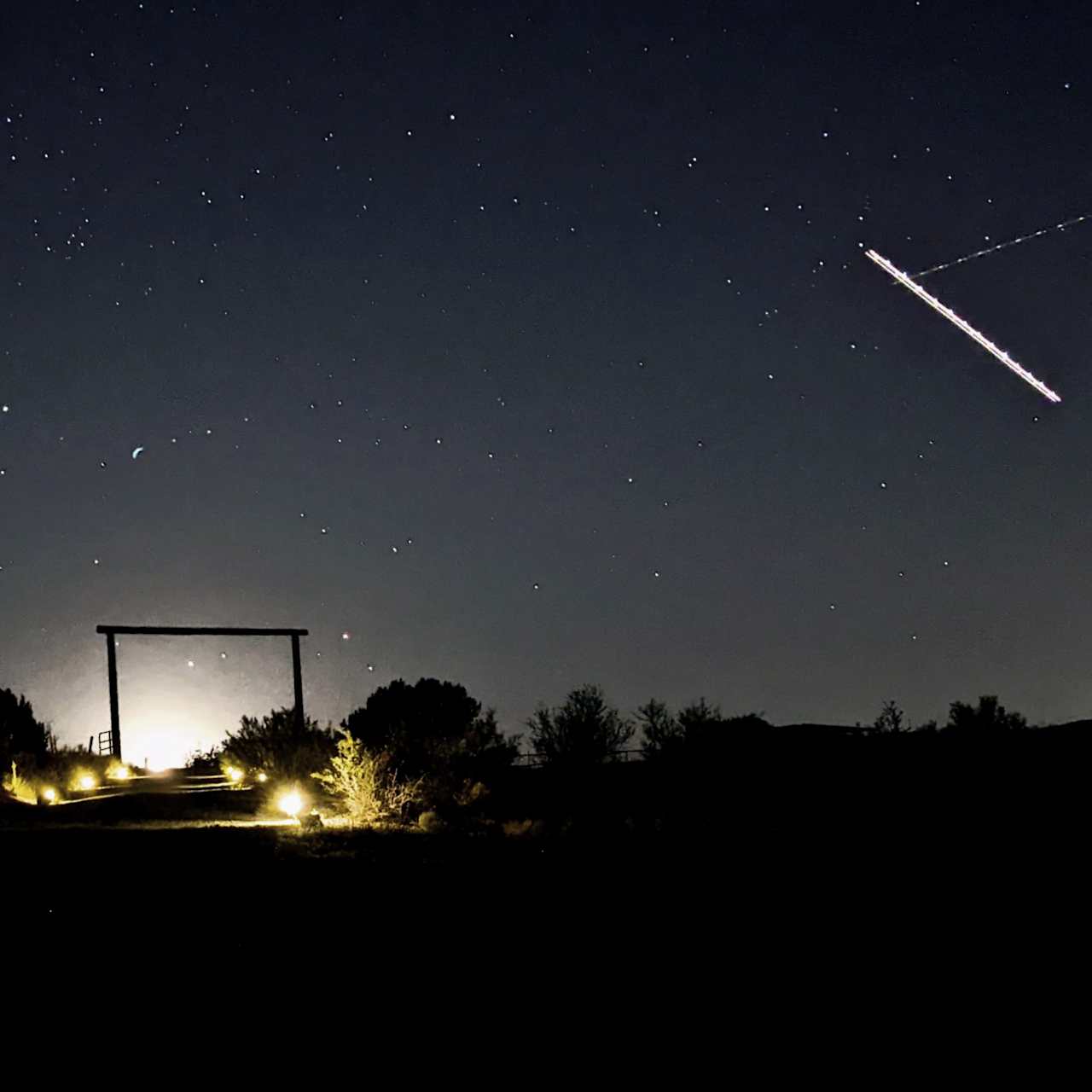 So, it's an airplane but shooting stars are common, just keep looking up.