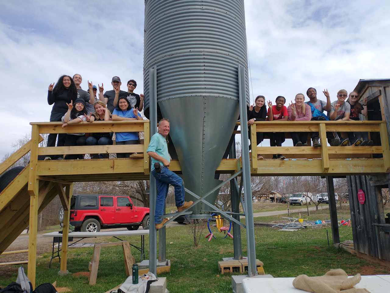 Silo Bridge on the Playground