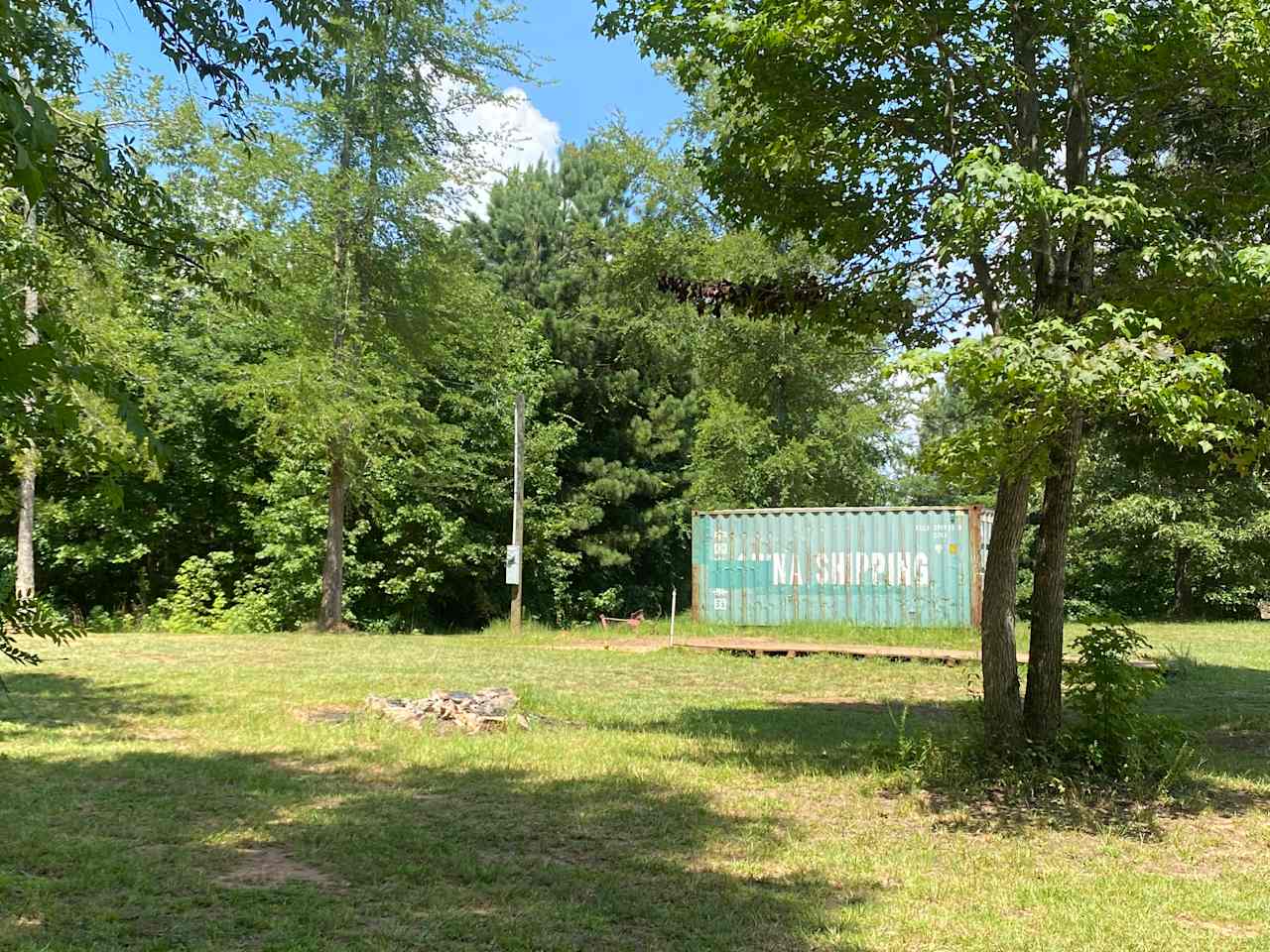 Storage container will be moved Sept 1st 2022 private lot on 2 acres by itself 