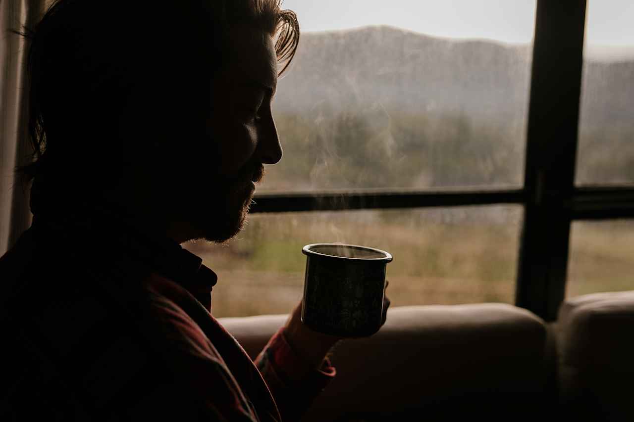 Coffee with a view is always a good idea. 