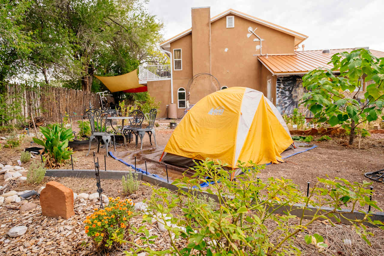 Tent space on the garden