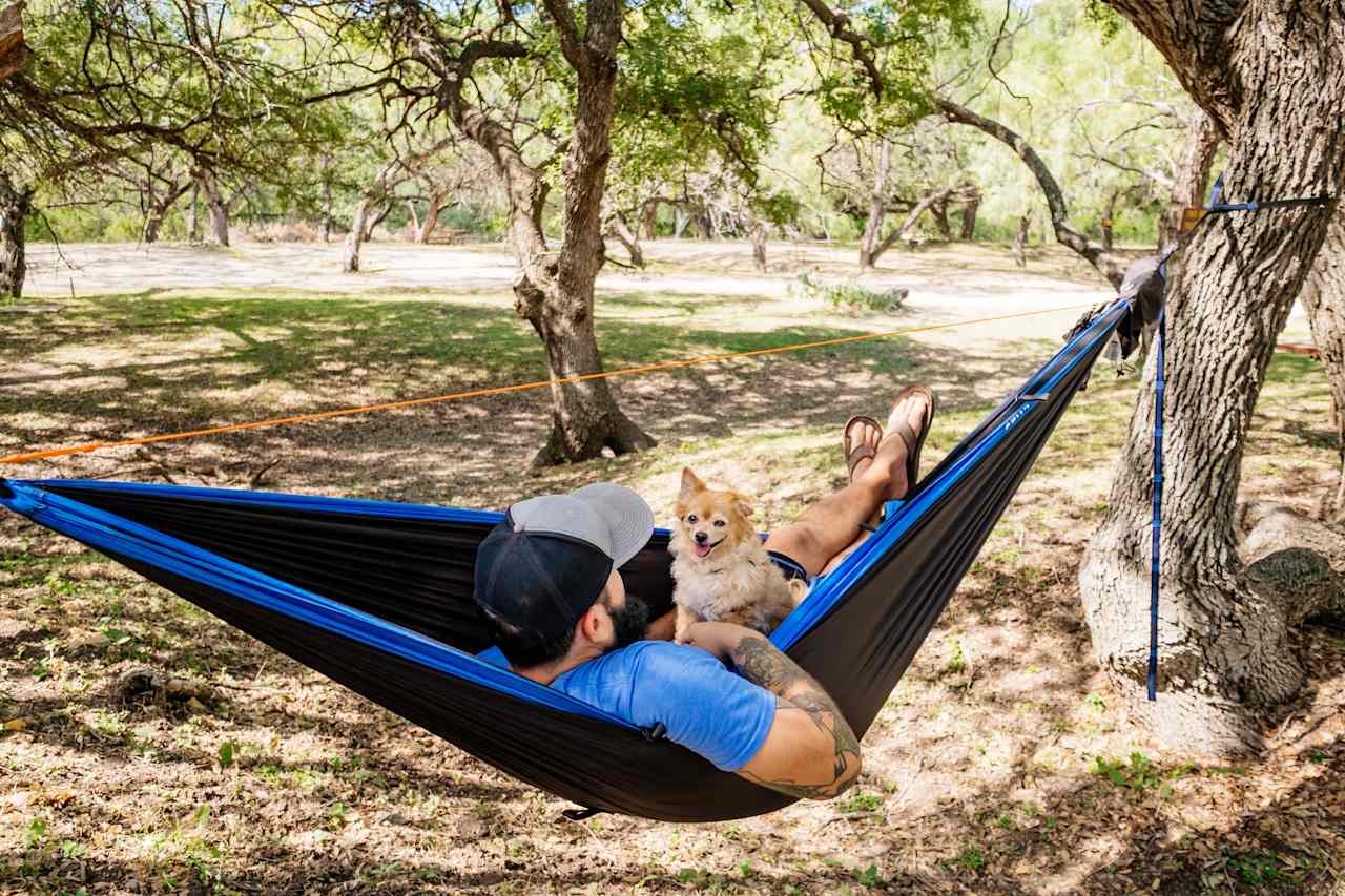 Relaxing under the trees