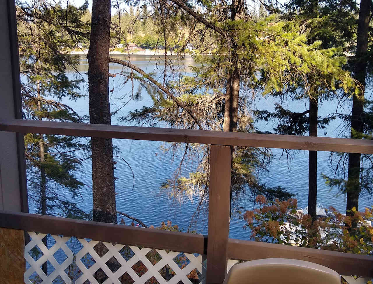 View from Cubbie Bear Cabin Deck