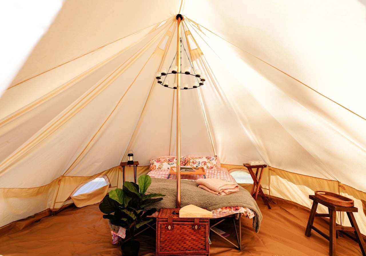 Bell tent interior