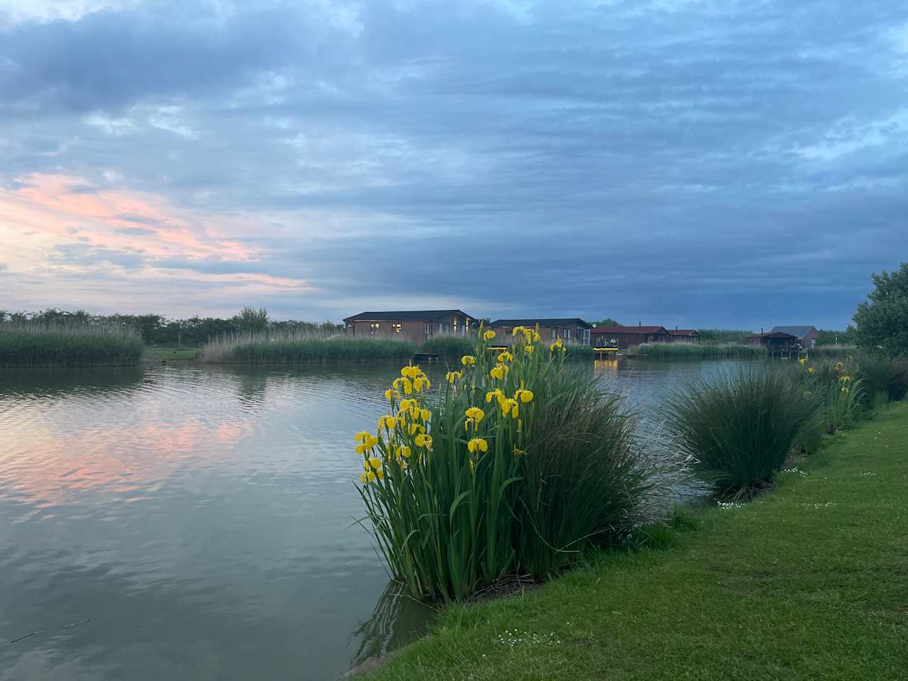 Pretty Flag Fens around the lake