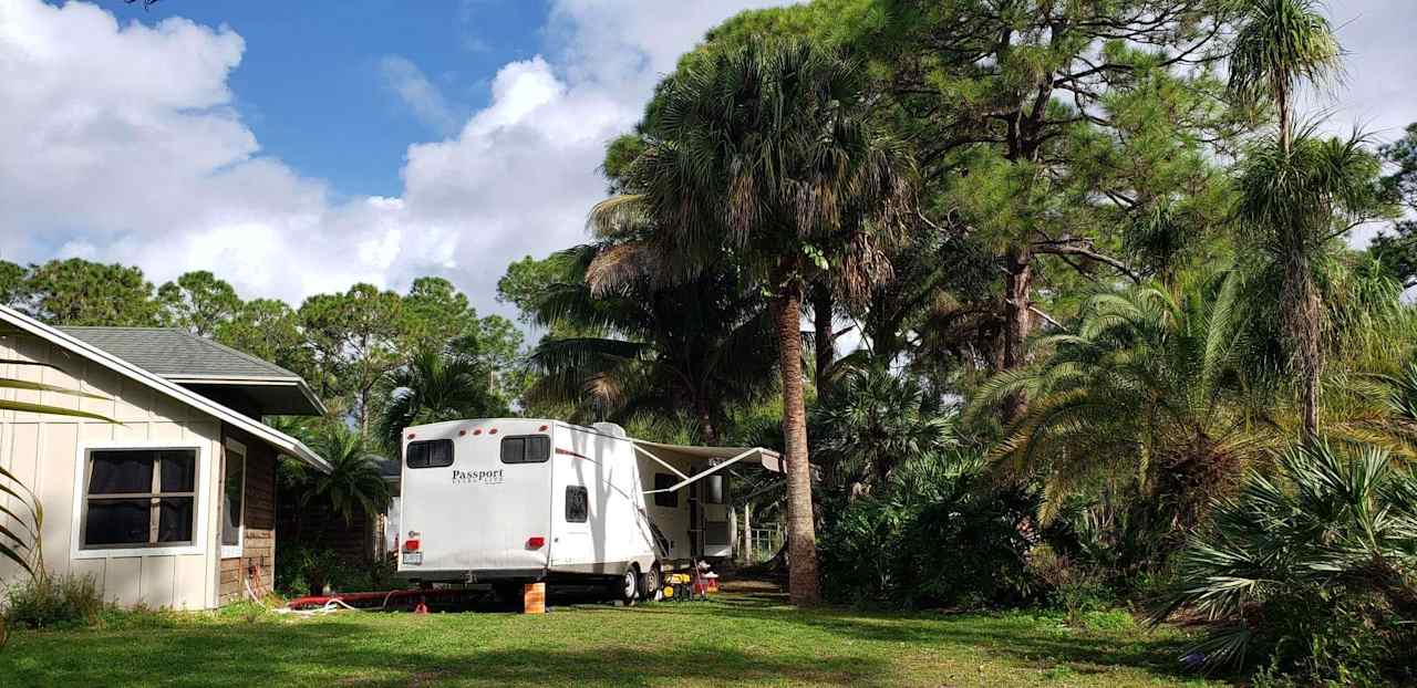 Our RV had to be located very close to their house. 