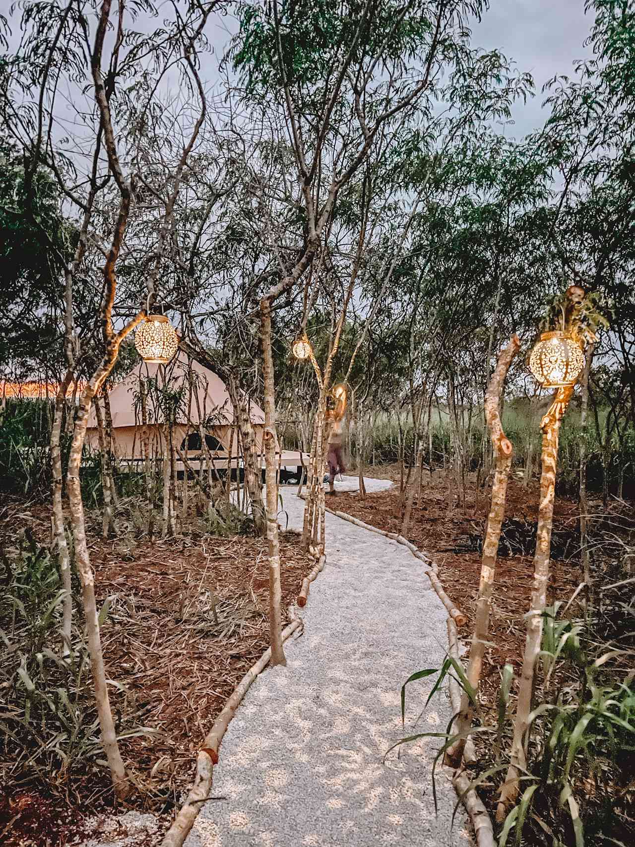 Gorgeous entrance to your cute tent!