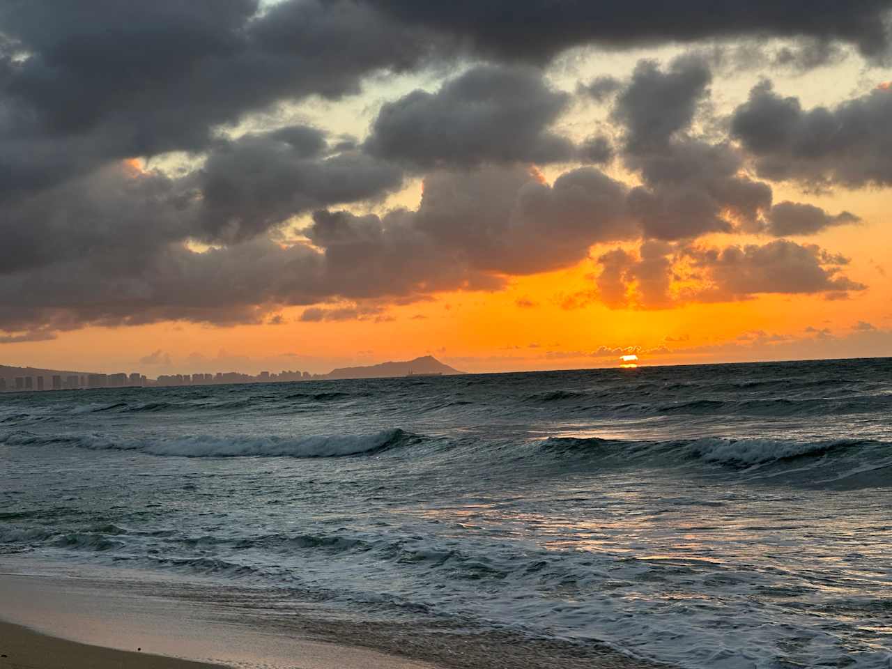the beach