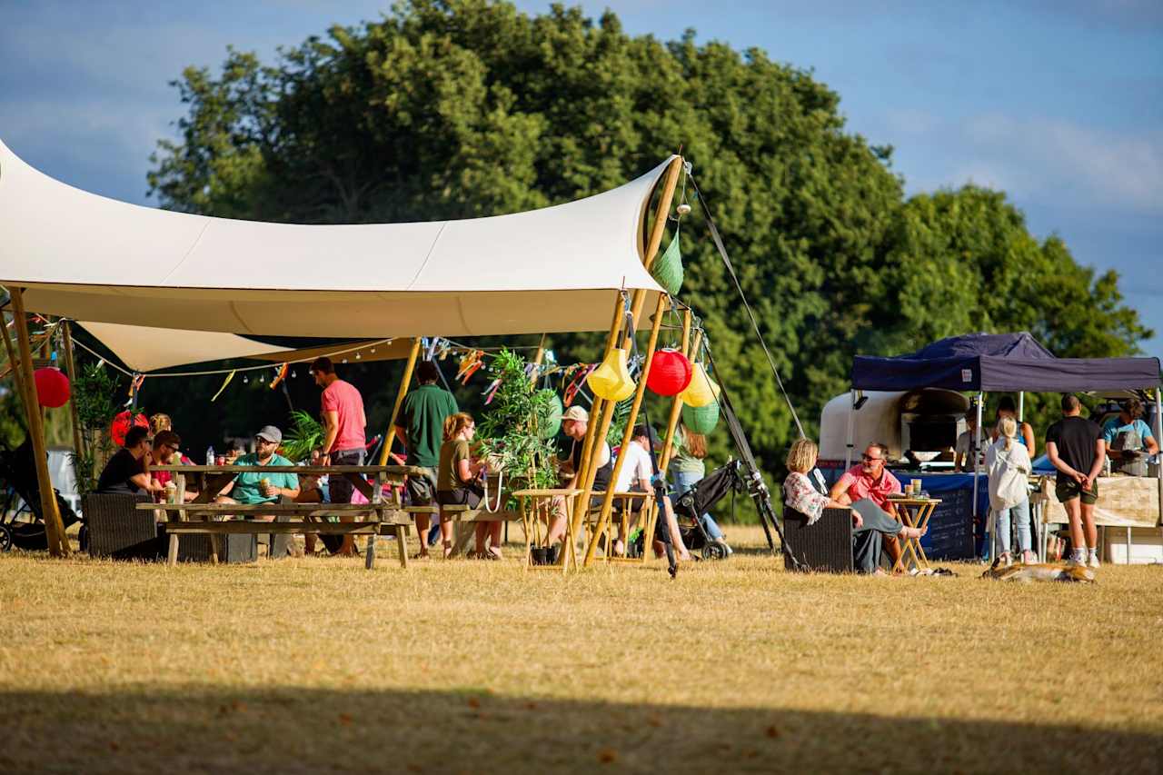 Communal area on the campsite