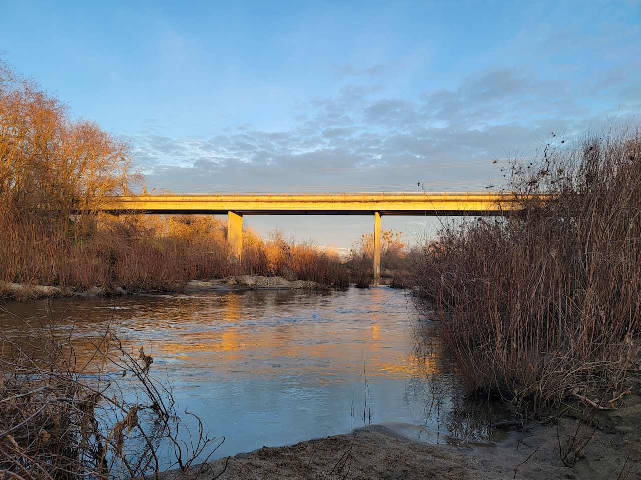 Private beach on Cosumnes River