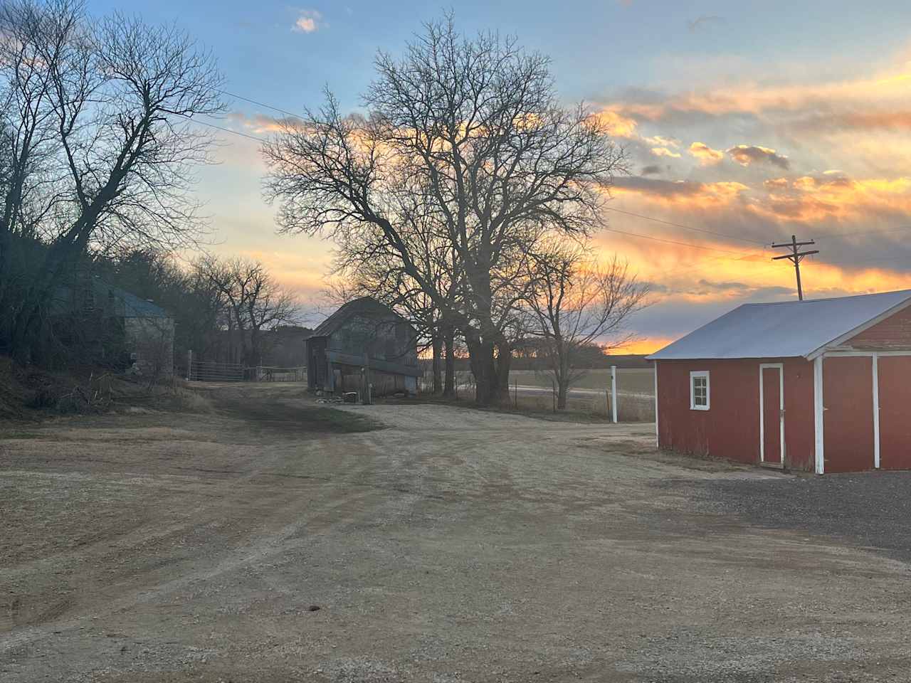 Sunset approaches. 
