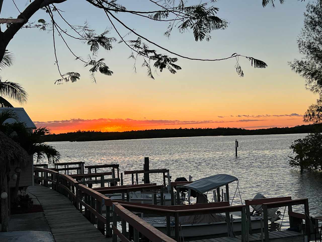 Everglades RV spot with boat slip